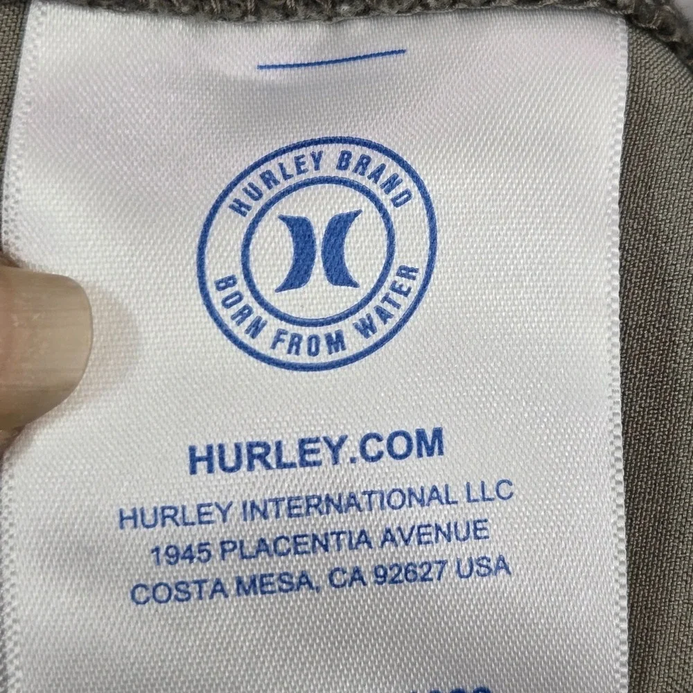 Hurley Men Shorts 34 Beige Chino Performance Skater Logo READ